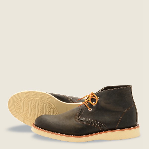 Red Wing Heritage Sko Work - Chukka Rough & Tough Læder - Mørke Grå - Herre 8710-SUELX